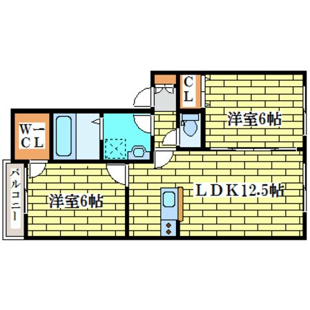 フォレスタ北野の物件間取画像